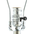 Metal Glass LED Shade Table Lamp - Brushed Nickel