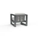 Redondo - Club Chair, No Welt - Cast Silver / Dark Gray
