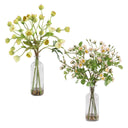 Tranquility Lenten - Rose Bouquets (Set of 2) - Green / Pink / Yellow
