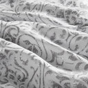 Emilia - 12 Piece Jacquard Comforter Set With Bed Sheets - Silver