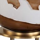 Ararat - Swirl Table Lamp - Brown / White - Uttermost - Table Lamps - Elite Enclave Home
