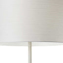 Metal Floor Lamp With White Drum Shade - White - HomeRoots - Floor Lamps - Elite Enclave Home