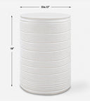 Borderline - White Drum Table