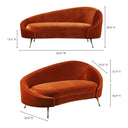 Abigail - Chaise - Umber - Moe's Home Collection - Chaises - Elite Enclave Home
