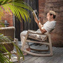 Sumba - Outdoor Wicker Rocking Chair - Gray