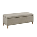 Caymus - Rectangular Soft Close Storage Bench - Light Gray - Martha Stewart - Storage Benches - Elite Enclave Home
