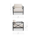 Willow - Outdoor Accent Chair - Cream - Moe's Home Collection - Accent Chairs - Elite Enclave Home