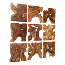 Talia - Wood Wall Decor (Set of 9) - Light Brown - Uttermost - Wall Decor- Elite Enclave Home