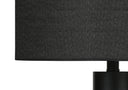 Metal And Acrylic Cylinder Table Lamp With Black Drum Shade - Black - HomeRoots - Table Lamps - Elite Enclave Home