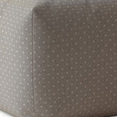Cotton Polka Dots Pouf Ottoman - Gray