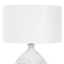 Clary - Horizontally Striped Table Lamp - Gray / White - Uttermost - Table Lamps - Elite Enclave Home