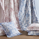 Adele - Twin/Twin Long 4 Pieces Comforter Set With Decorative Pillows - Pink