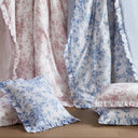 Adele - Full/Queen 5 Pieces Comforter Set With Decorative Pillows - Pink
