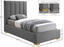 Pierce - Bed - Meridian Furniture - Upholstered Beds - Elite Enclave Home