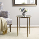 Lia - Oval Accent Table - Antique Bronze - Martha Stewart - Accent Tables - Elite Enclave Home