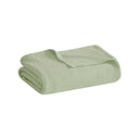 Freshspun Basketweave - King Cotton Blanket - Green
