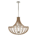 Lovelock - 4 Light Rope Empire Chandelier - Light Brown - Uttermost - Chandeliers- Elite Enclave Home