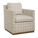 Basie - Casual Linen Swivel Chair - White - Uttermost - Swivel Chairs - Elite Enclave Home