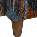 Lainey - Upholstered Ikat Armchair - Blue / Brown / Orange - Uttermost - Arm Chairs - Elite Enclave Home