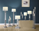 Metal Glass LED Shade Table Lamp - Brushed Nickel