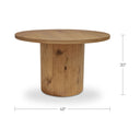 Hansen - Dining Table - Rustic Oak - Moe's Home Collection - Dining Tables - Elite Enclave Home