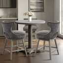 Emmett - 25.75" Swivel Counter Stool - Charcoal
