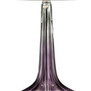 Glass Table Lamp With Beige Shade - Purple Ombre