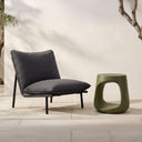 Rothko - Outdoor Stool - Dark Green - Moe's Home Collection - Garden Stools - Elite Enclave Home