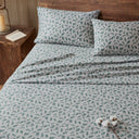 Flannel - Queen 100% Flannel Printed Sheet Set - Pine Branches