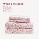 Cozy Soft - Twin Long 100% Flannel Pigment Printed Sheet Set - Holiday Doodles - Intelligent Design - Sheets & Pillowcases - Elite Enclave Home