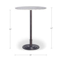 Tori - Outdoor Bar Table - White Marble - Moe's Home Collection - Bar Tables - Elite Enclave Home