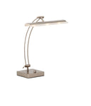 Metal Bankers Lamp - Silver