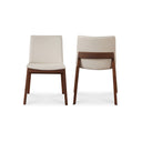Deco - PVC Dining Chair (Set of 2) - Cream White - Moe's Home Collection - Chair Sets - Elite Enclave Home