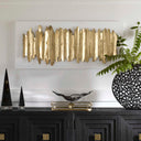 Lev - Metal Wall Decor - White & Gold