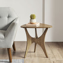 Blaze - Triangle Side Table - Light Brown - INK+IVY - Side Tables - Elite Enclave Home