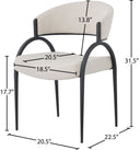 Privet - Dining Chair (Set of 2) - Meridian Furniture - Chair Sets - Elite Enclave Home