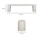 Lyon - Outdoor Bench - White - Moe's Home Collection - Benches - Elite Enclave Home