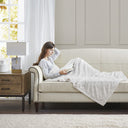 Zuri - Oversized Throw - White - Madison Park - Throws - Elite Enclave Home