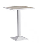 3 Piece Modern Outdoor Bar Set - White And Gray