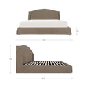 Weston - Queen Storage Bed - Brown - Moe's Home Collection - Storage Beds - Elite Enclave Home