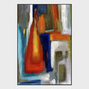 Tetris - 40" x 60" Painting Art by Buddy Whitlock - Red & Blue