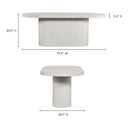 Lyon - Outdoor Dining Table - Cement - Moe's Home Collection - Dining Tables - Elite Enclave Home