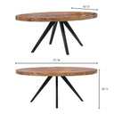 Parq - Oval Dining Table - Brown - Moe's Home Collection - Dining Tables - Elite Enclave Home