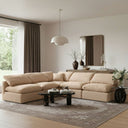 Indulge - Velvet 5 Piece Modular Corner Armless Sectional - Meridian Furniture - Stationary Sectionals - Elite Enclave Home