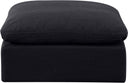 Indulge - Linen Ottoman - Meridian Furniture - Upholstered Ottomans - Elite Enclave Home
