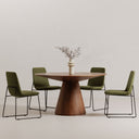 Otago - Round Dining Table - Natural Walnut - Moe's Home Collection - Dining Tables - Elite Enclave Home