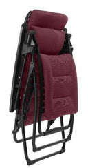 Steel Outdoor Zero Gravity Chair With Red Cushion - Red
