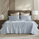 Split King Sateen Sheet Set - Blue - Harbor House - Sheets & Pillowcases - Elite Enclave Home
