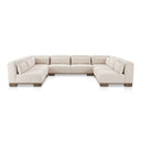 June - U Shaped Modular Sectional - Oatmeal - Moe's Home Collection - Stationary Sectionals - Elite Enclave Home