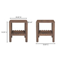 Wiley - Side Table - Vintage Brown - Moe's Home Collection - Side Tables - Elite Enclave Home